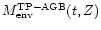 $M_{\rm env}^{\rm TP-AGB}(t,Z)$
