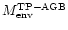 $M_{\rm env}^{\rm
TP-AGB}$