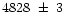 $4828\ \pm\ 3$
