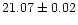 $21.07 \pm 0.02$