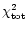 $\chi^2_{\rm tot}$