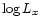 $\log L_x$