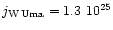 $j_{\rm W\, Uma} = 1.3~10^{25}$