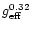 $g_{\rm eff}^{0.32}$