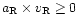 $a_{\rm R}\times v_{\rm R} \ge 0$