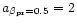 $a_{\beta_{\rm pr}=0.5}=2$