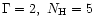 $\Gamma =2,\ N_{\rm H}=5$
