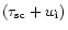 $(\tau _{\rm sc}+w_{\rm i})$