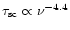 $\tau_{\rm
sc}\propto \nu^{-4.4}$