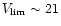 $V_{\rm lim} \sim 21$