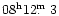 $08^{\rm h}12\hbox{$.\!\!^{\rm m}$ }3$