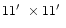 $11\hbox {$^\prime $ }\times 11\hbox {$^\prime $ }$