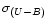 $\sigma_{(U-B)}$