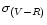 $\sigma_{(V-R)}$