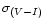 $\sigma_{(V-I)}$