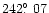 $242\hbox{$.\!\!^\circ$ }07$