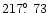 $217\hbox{$.\!\!^\circ$ }73$
