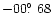 $-00\hbox{$.\!\!^\circ$ }68$