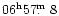 $06^{\rm h}57\hbox{$.\!\!^{\rm m}$ }8$