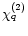 $\chi_q^{(2)}$