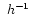 $\ h^{-1}$