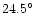 $24.5^{\circ}$