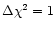 $\Delta\chi^{2}=1$
