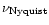 $\nu_{\mathrm{Nyquist}}$