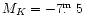 $M_K=-7\hbox{$.\!\!^{\rm m}$ }5$