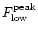 $F^{\rm peak}_{\rm low}$