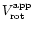 $V^{\rm app}_{\rm rot}$