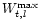 $W^{\max}_{t,l}$