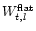 $W^{\rm flat}_{t,l}$