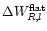 $\Delta W^{\rm flat}_{R,l}$