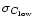 $\sigma_{C_{\rm low}}$