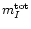 $m^{\rm tot}_{I}$