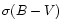 $\sigma(B-V)$