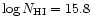 $\log
N_{\rm HI} = 15.8$