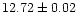 $12.72\pm 0.02$