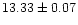 $13.33\pm 0.07$