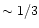 $\sim 1/3$