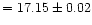 $= 17.15 \pm 0.02$