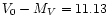 $V_{\rm0} - M_{V} =
11.13$