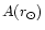 $A(r_{\odot })$