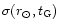 $ \sigma (r_{\odot },t_{\rm G}) $