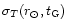 $ \sigma _{T}(r_{\odot },t_{\rm G}) $