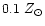 $0.1~Z _{\odot } $