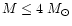 $M \leq 4~M _{\odot}$