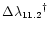 $ {\Delta\lambda_{\rm 11.2}}^\dagger$