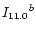 $ {I_{\rm 11.0}}^{b}$
